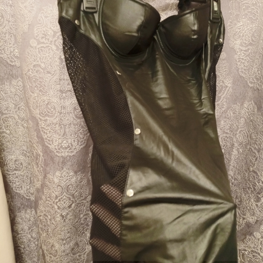 Spandex and mesh lingerie